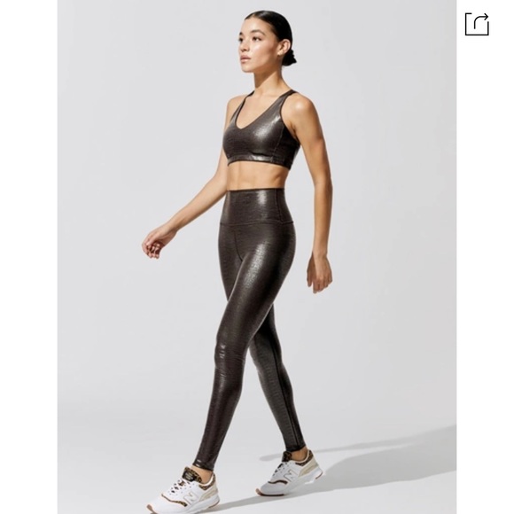 RARE Carbon 38 Reptile Shine High Rise Full-length Legging - Leathery Reptile - Picture 2 of 7